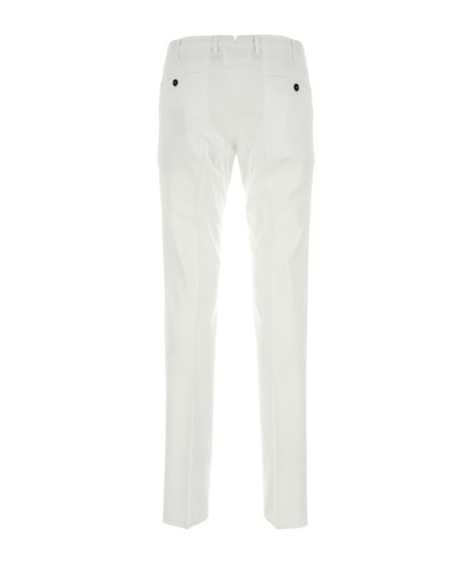 Pt Torino Belt Ring Casual Pants In White