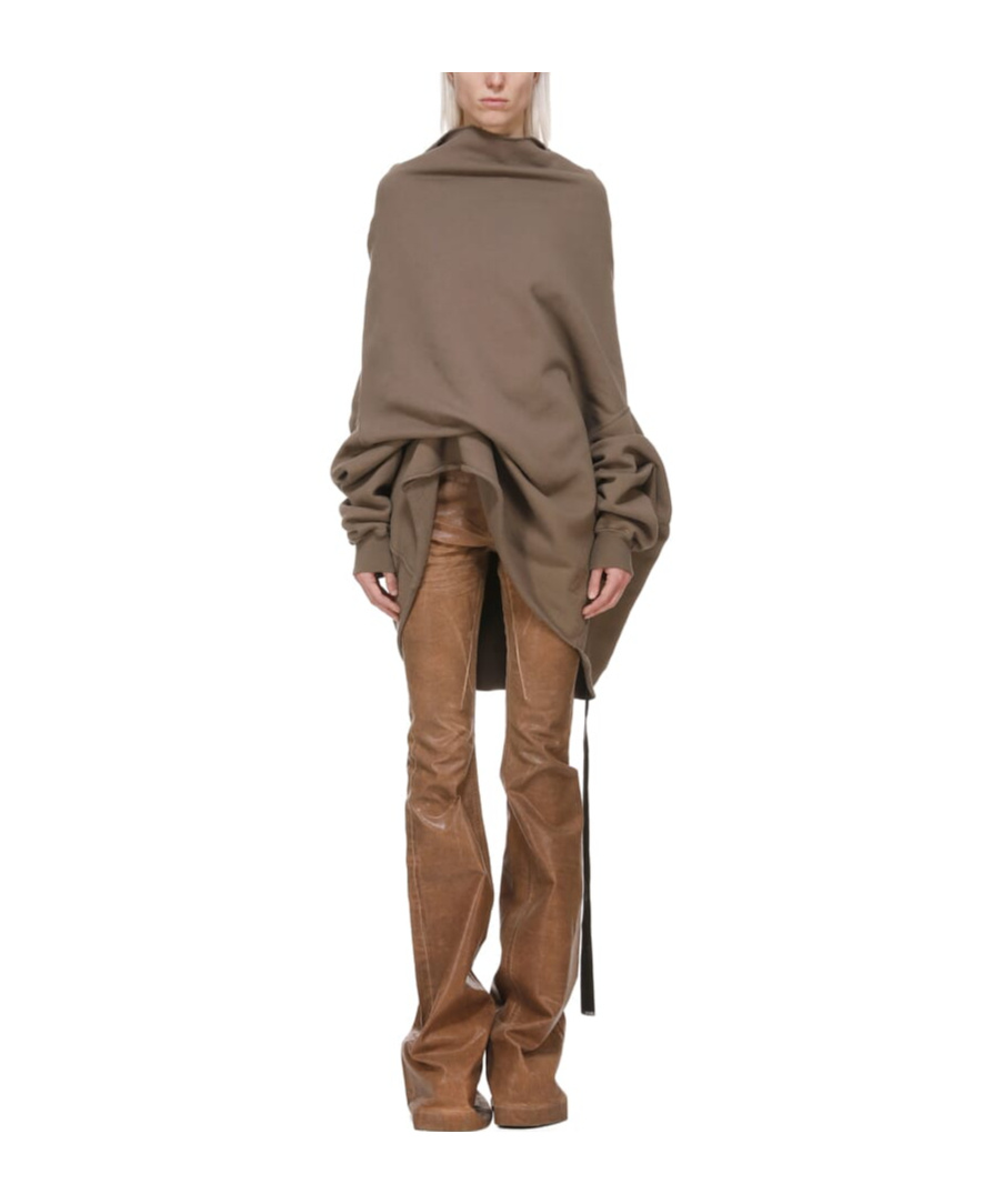 Shop Rick Owens Drkshdw Bolan High-waisted Flared Jeans In Brown