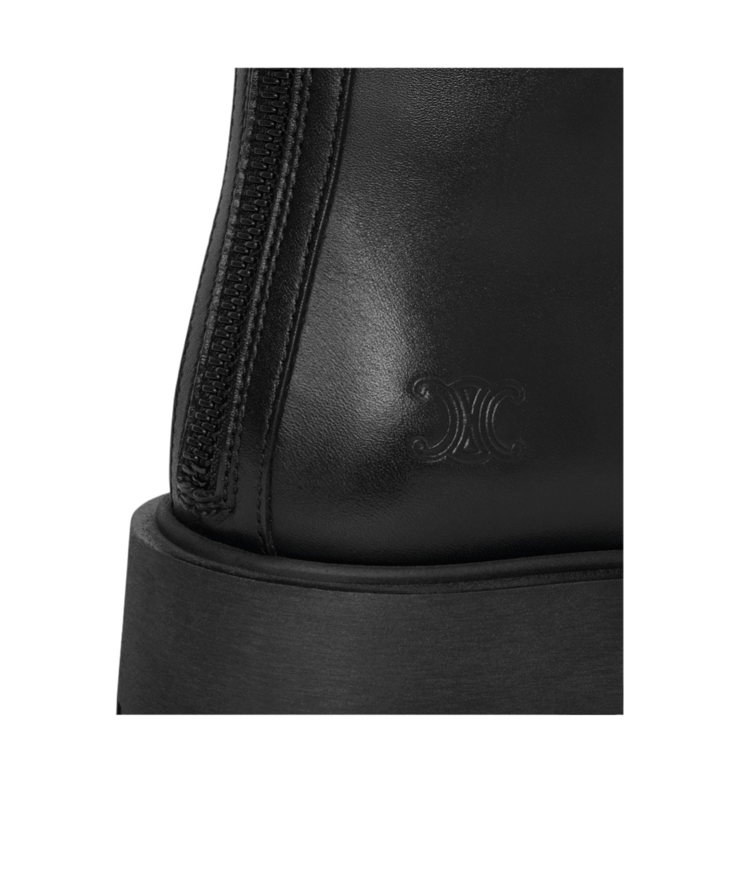 Celine Margaret Clasp Boots In Black