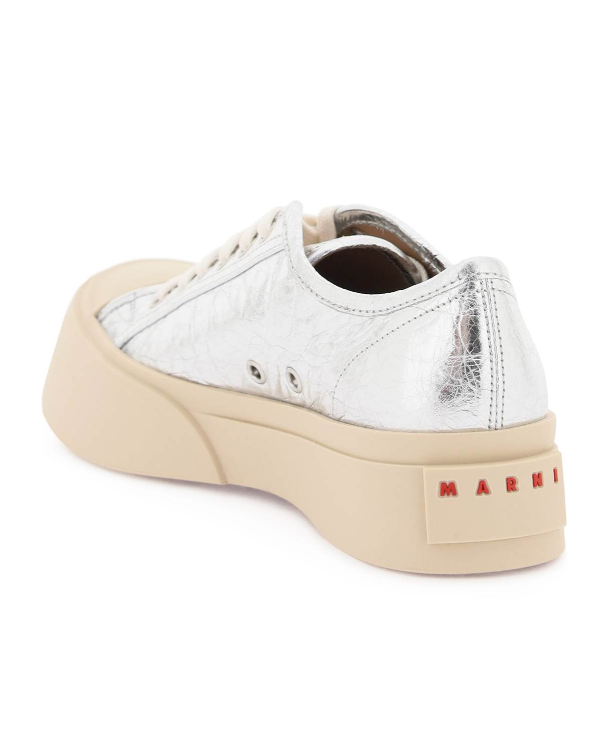 Marni Pablo Lace-up Sneakers In Gray