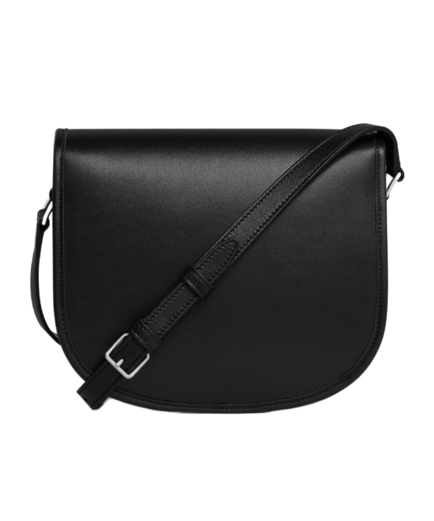 Celine Besace Triomphe Medium Cross-body Bag In Black