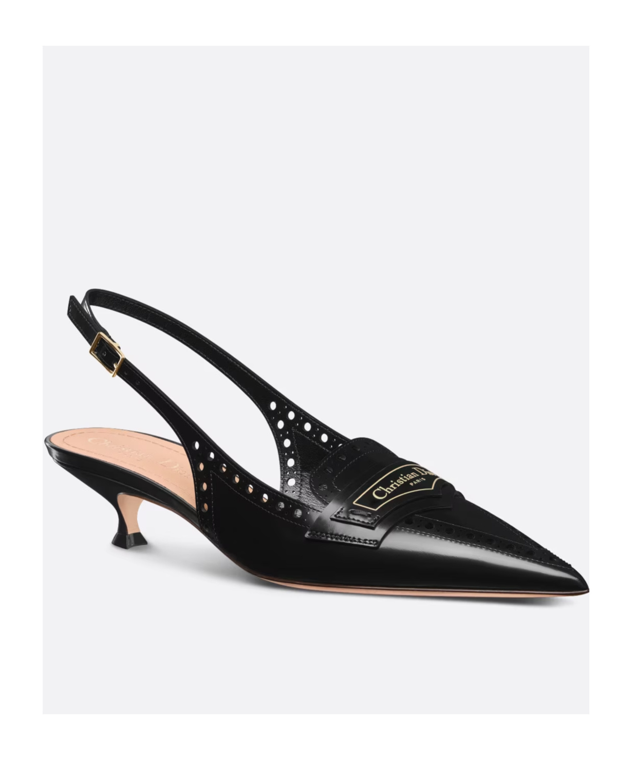 Dior Pointed High-heeled Sandals In Black