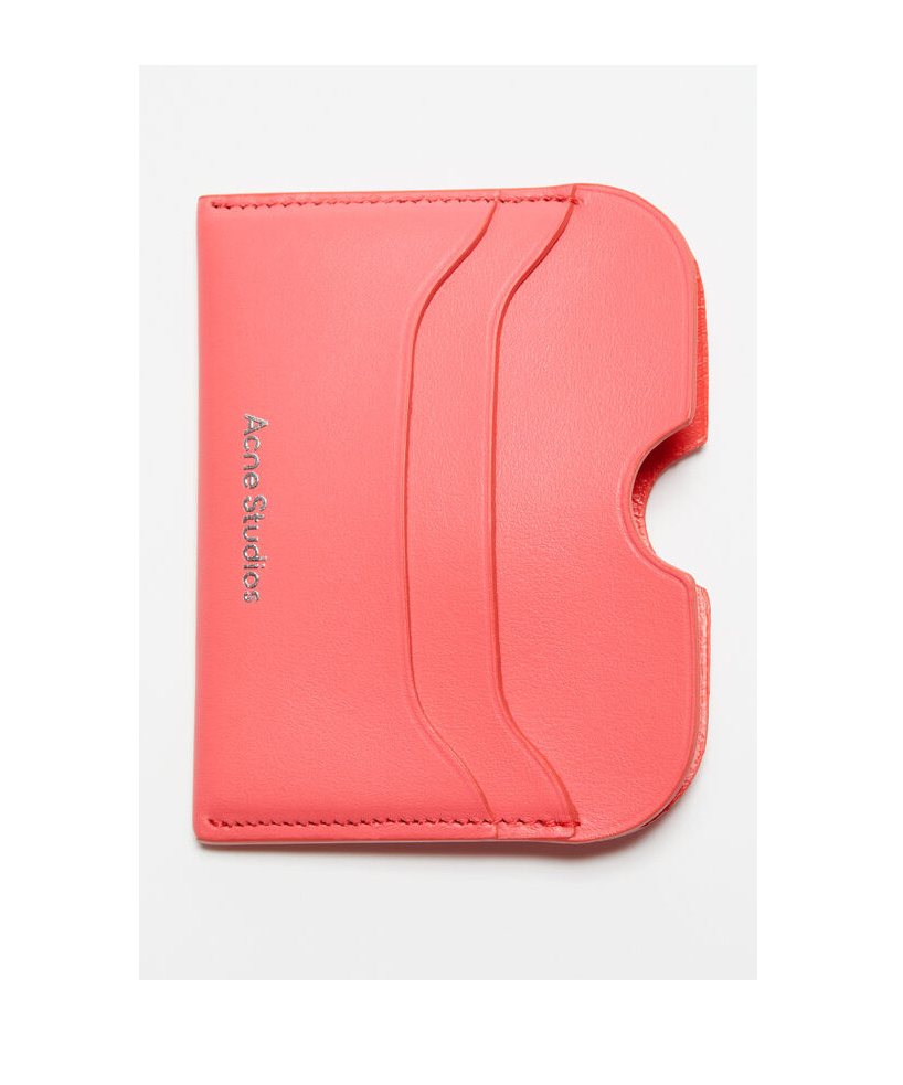 ACNE STUDIOS LOGO-LETTERING LEATHER CARDHOLDER 