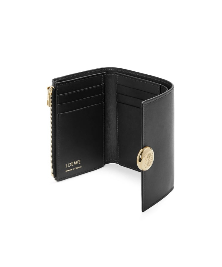 Loewe Small Pebble Wallet In Black