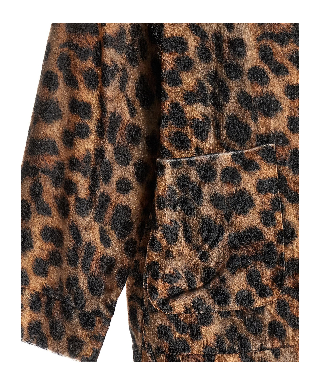 Doublet Men's Summer Fur Hand-painted Jacket In Black