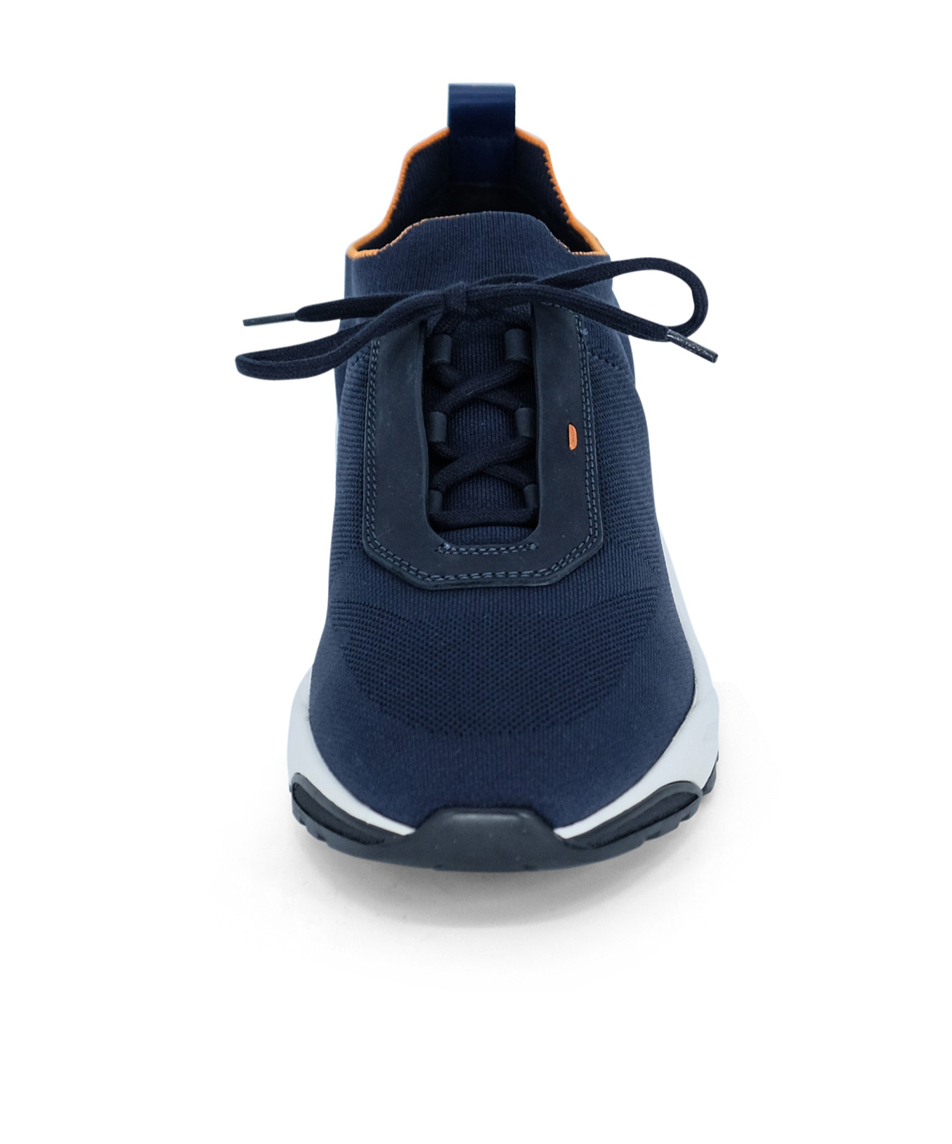 Santoni Knitted-upper Sneakers In Blue