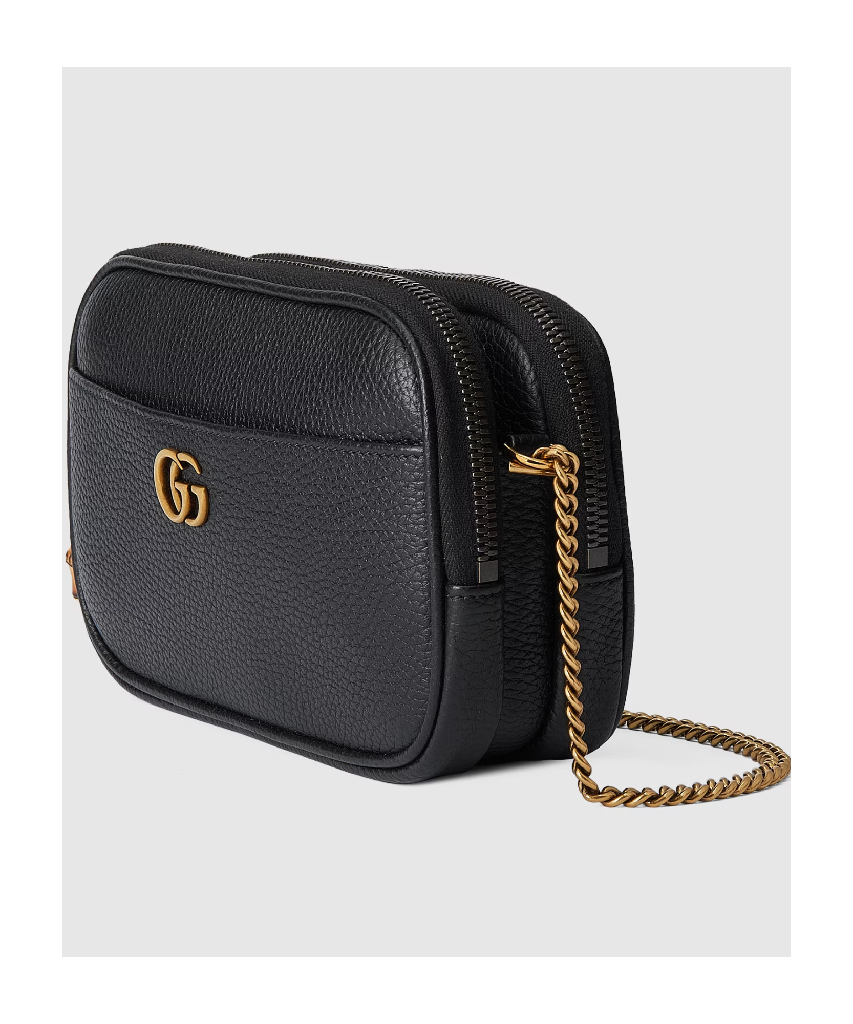 Gucci Black Double G Super Mini Bag In Black