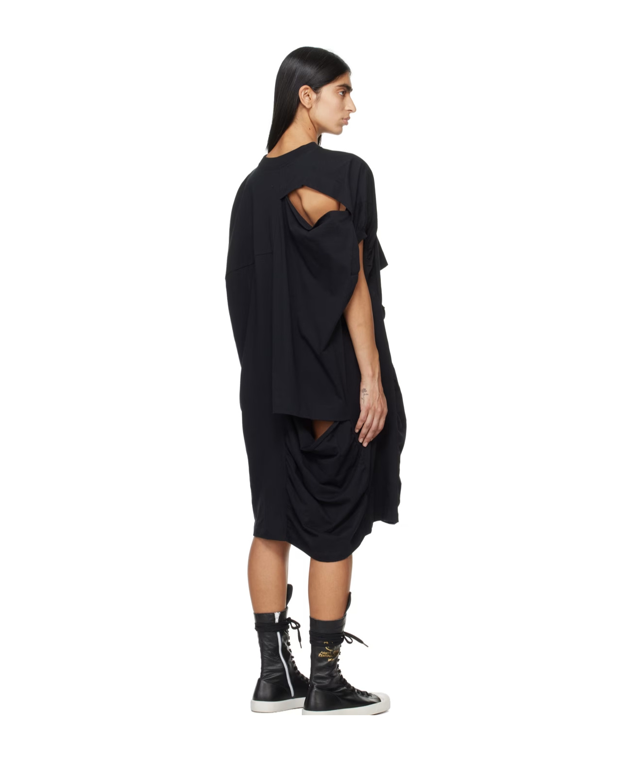 Shop Vivienne Westwood Orb-embroidered T-shirt In Black