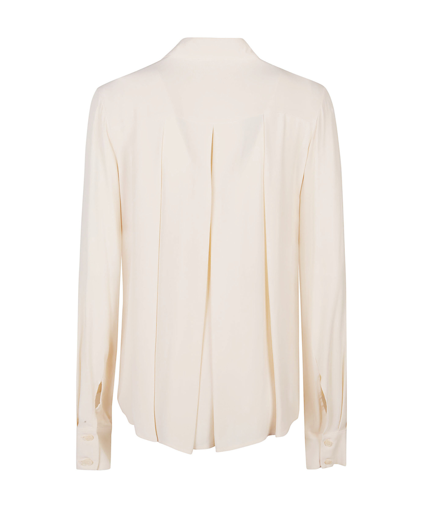 Patrizia Pepe Pleated-detail Shirt In White