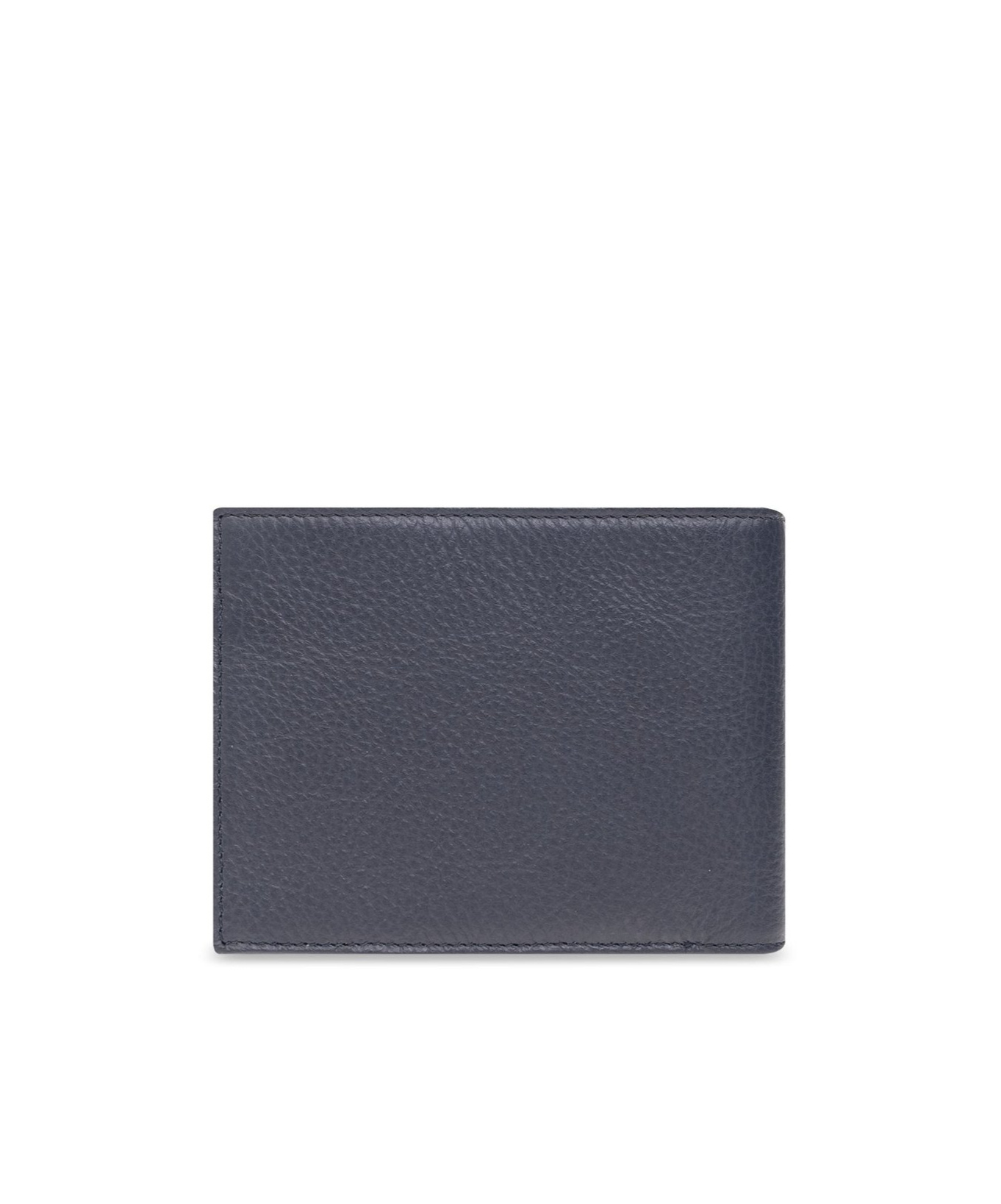 Emporio Armani Logo-rubberised Leather Wallet And Card Holder (set Of Two) In Black