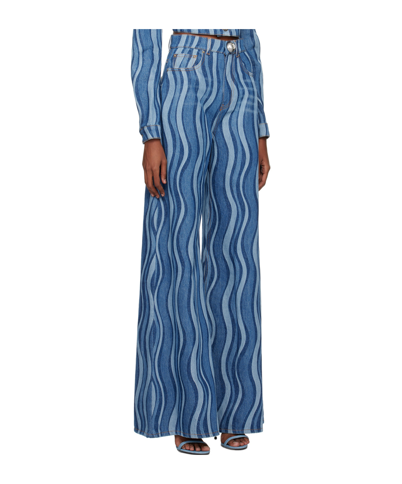 Area Sunray Wide-leg Jeans In Blue