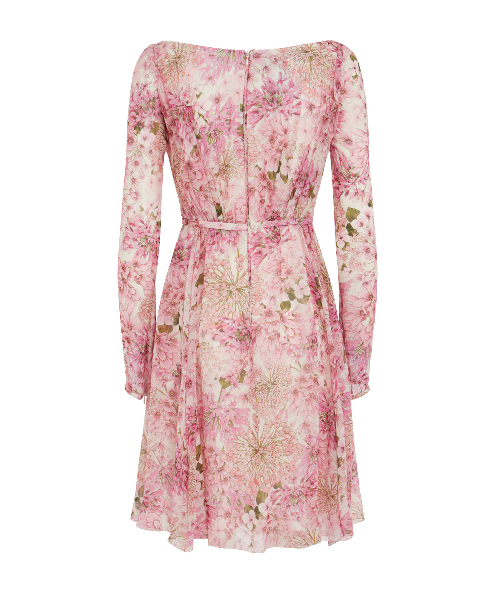Giambattista Valli V-neck Long-sleeved Dress In Nude