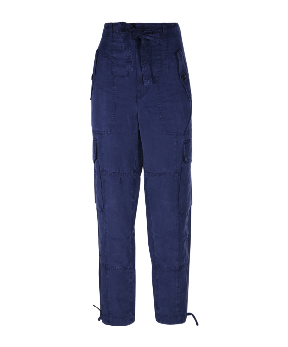 Shop Polo Ralph Lauren Tapered-leg Cargo Trousers In Blue