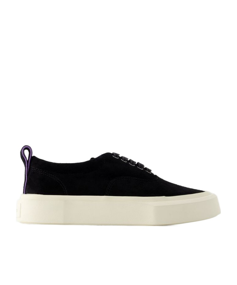 Eytys Suede Upper Rubber Sole Pull Tab Sneaker In Multi