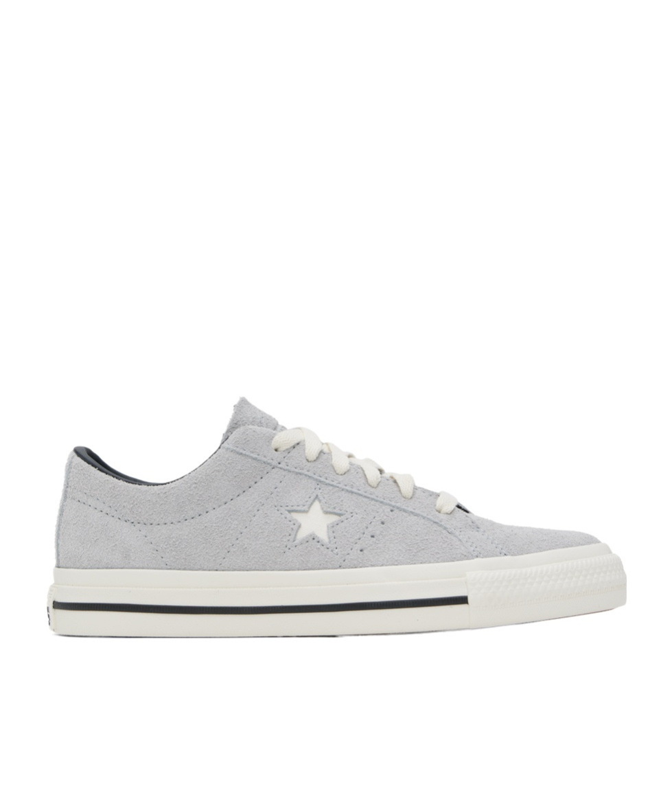 Converse Star Pattern Low Upper Board Shoes In White
