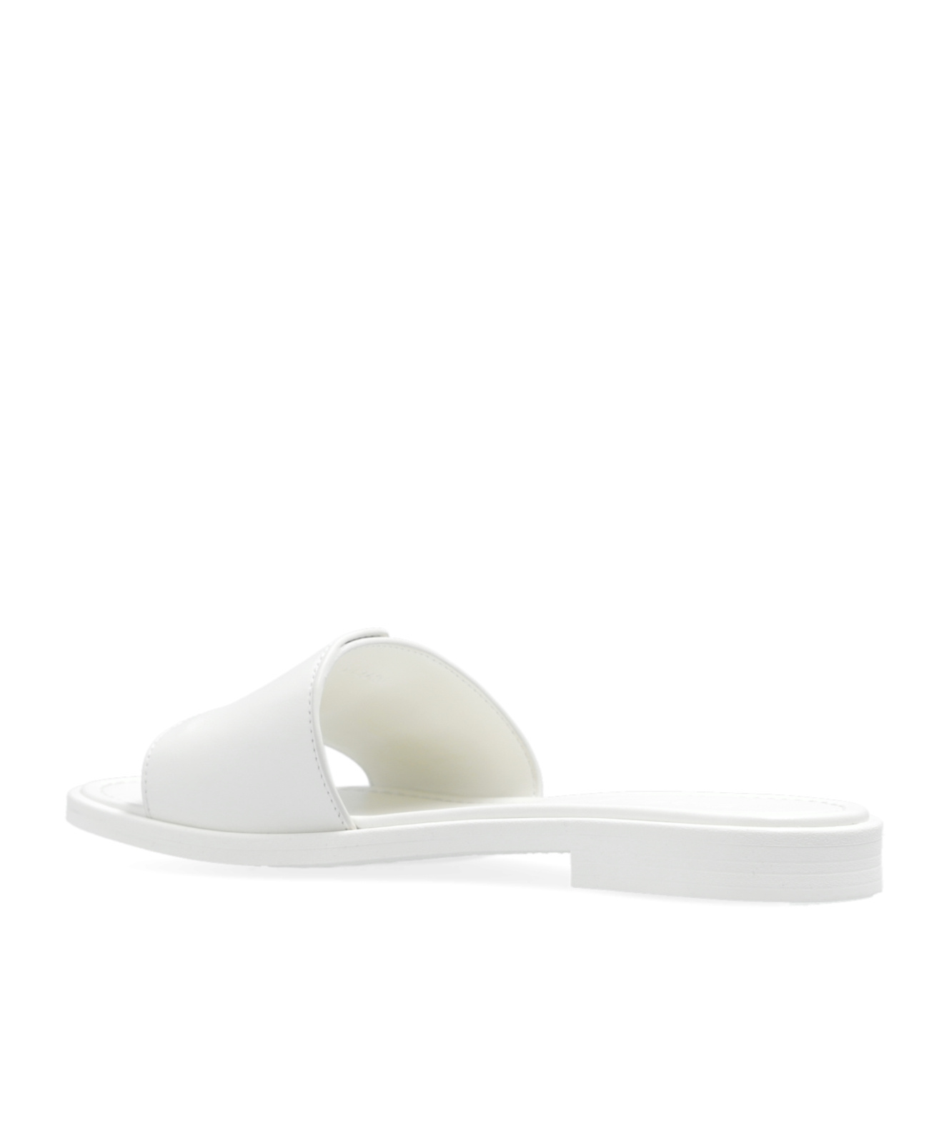 Chloé Marcie Buckle Detailed Slides In White