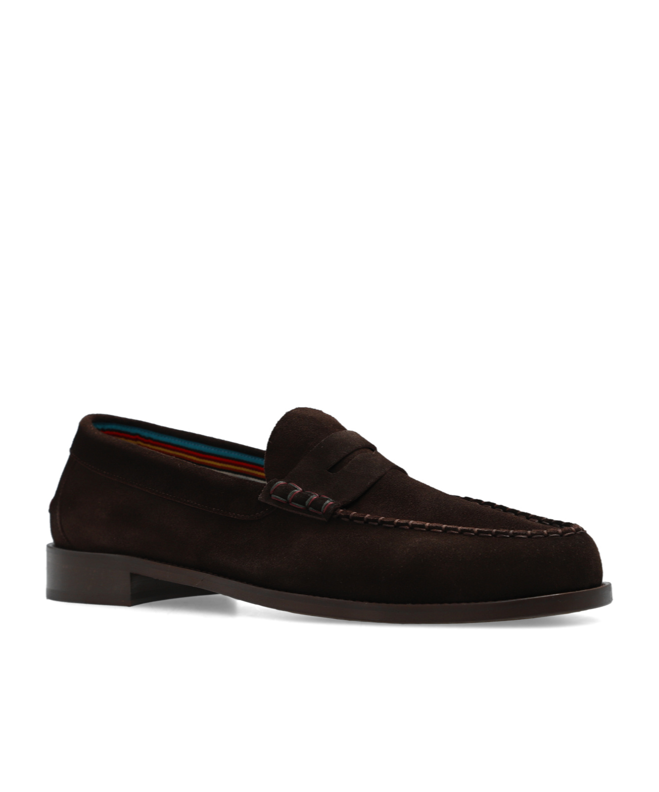 Paul Smith Penny-slot Suede Loafers In Black