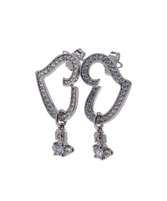 Vivienne Westwood Pattern Earrings In Gray