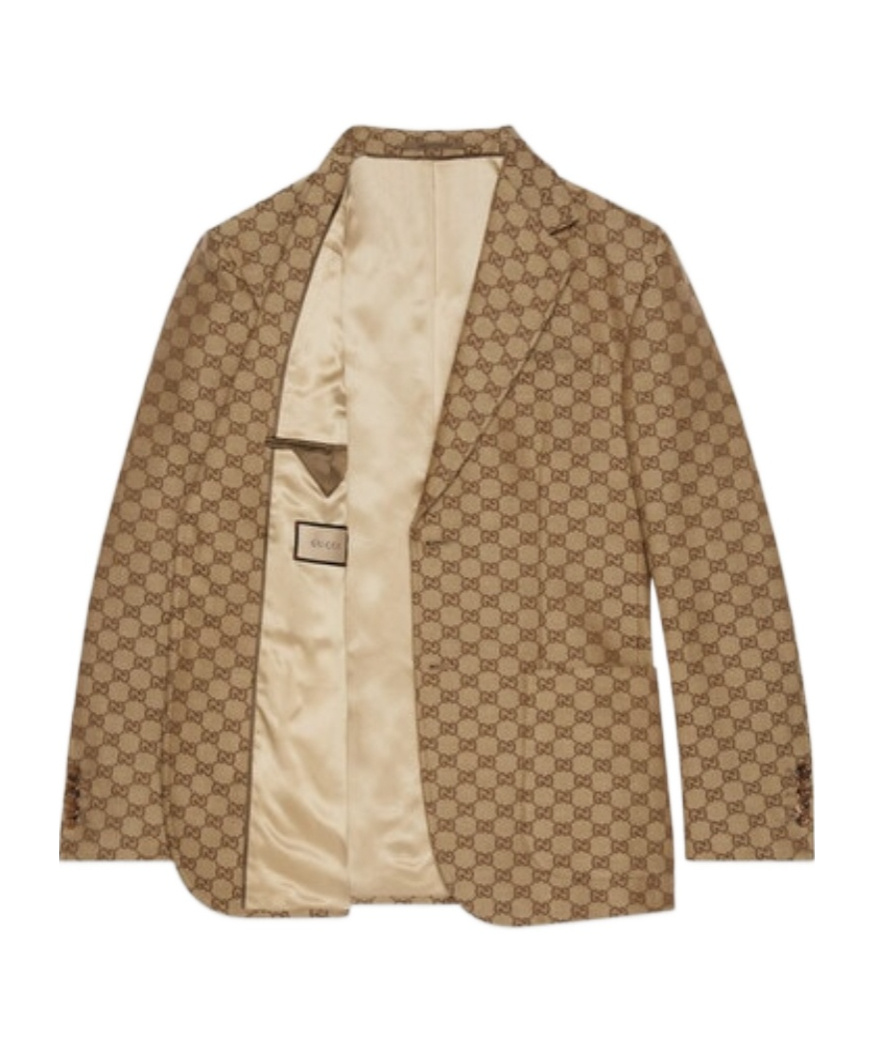 GUCCI GG SUPREME LINEN FORMAL JACKET 