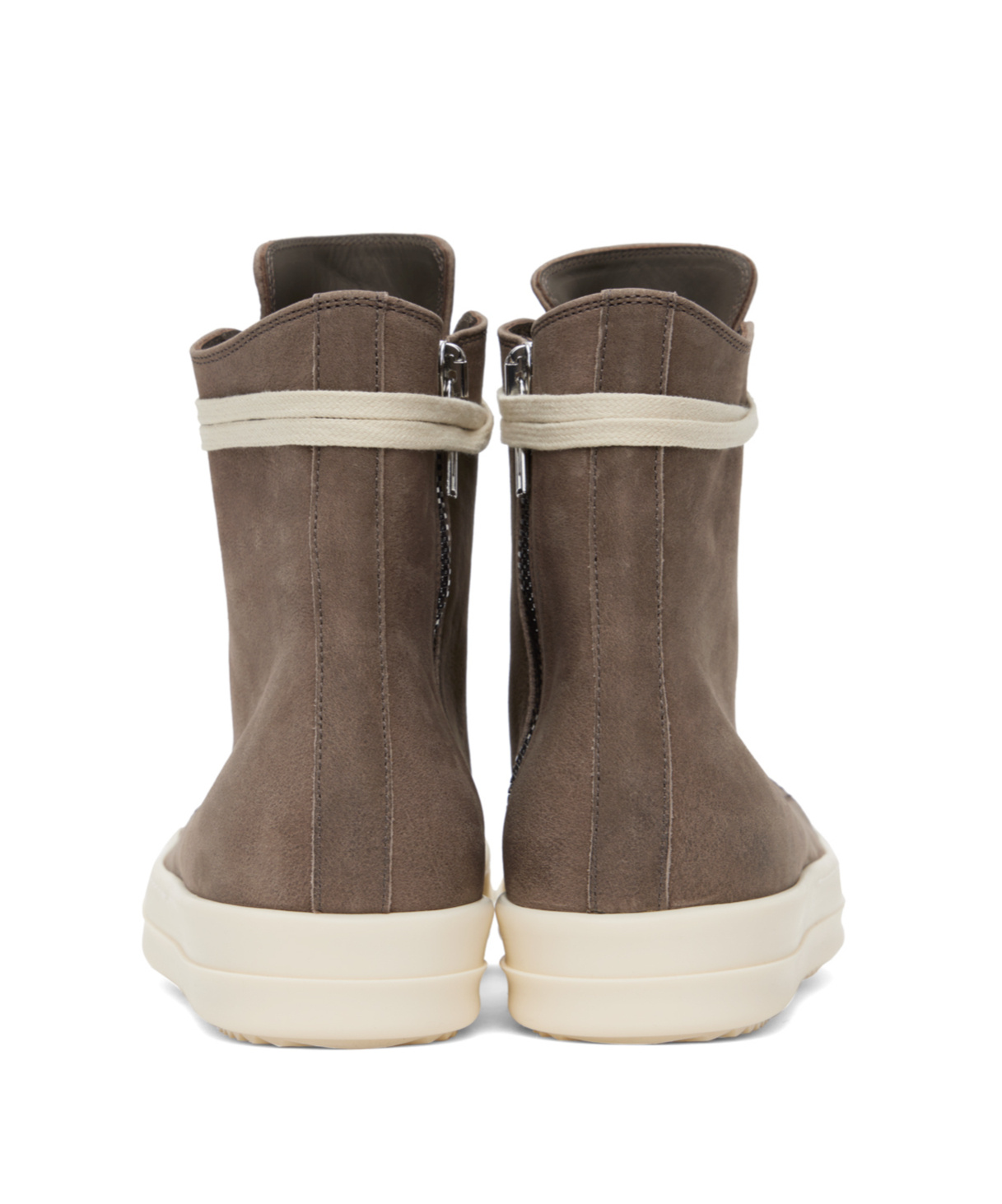 Rick Owens Scarpe In Pelle Sneakers In Brown