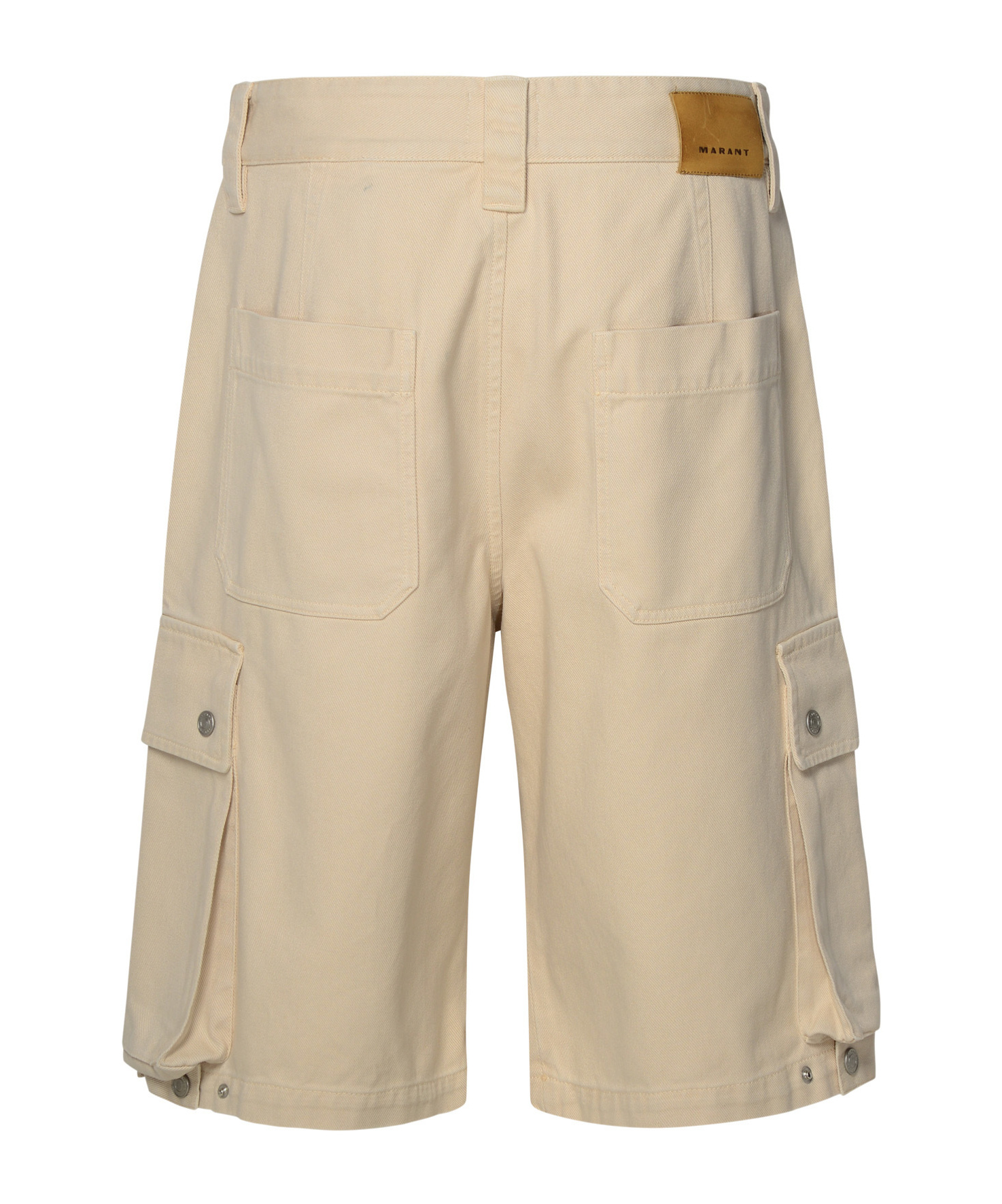 Isabel Marant Knee Length Cargo Pockets Shorts In Nude