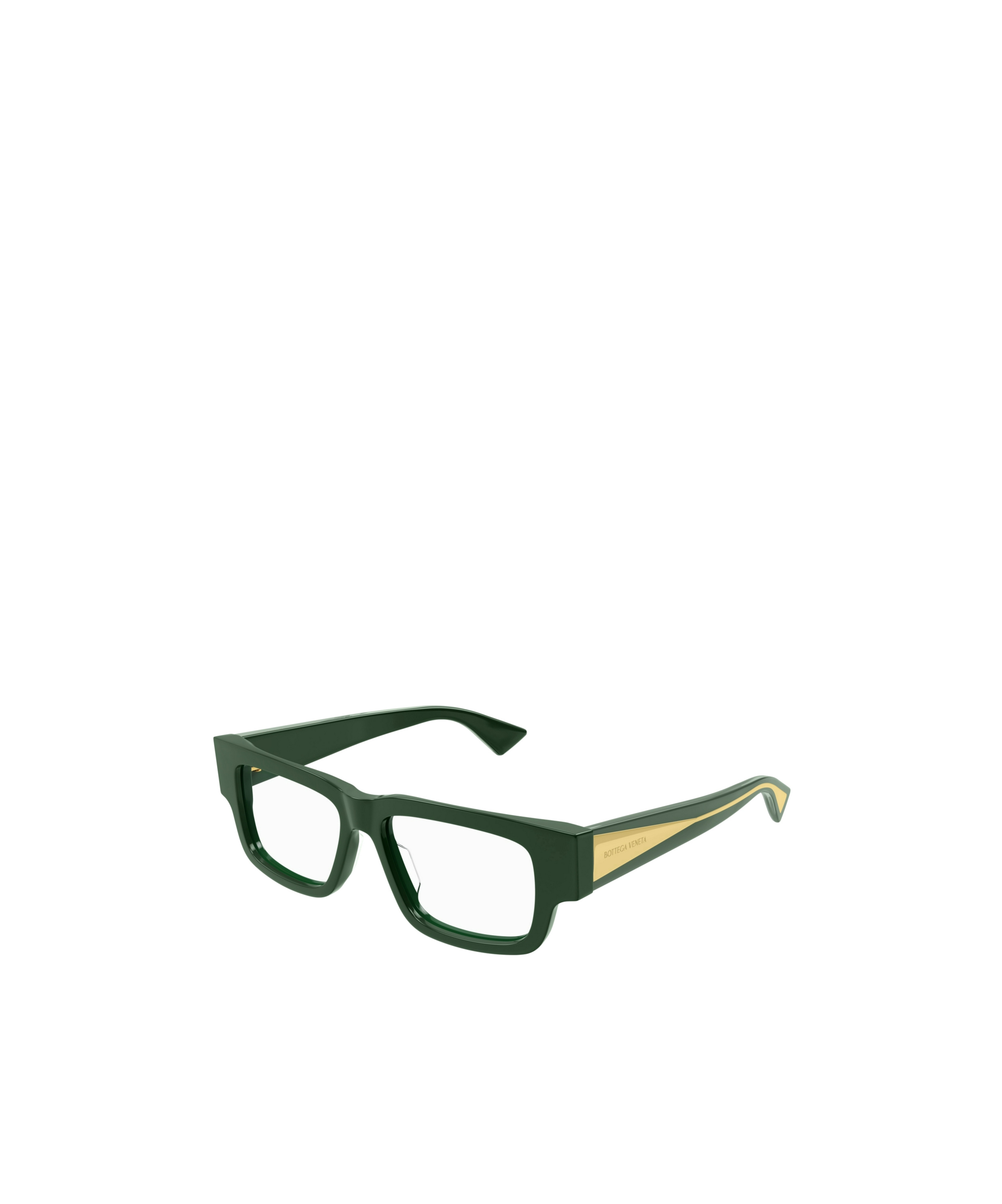 Bottega Veneta Geometric Frame Flat Mirror In Green