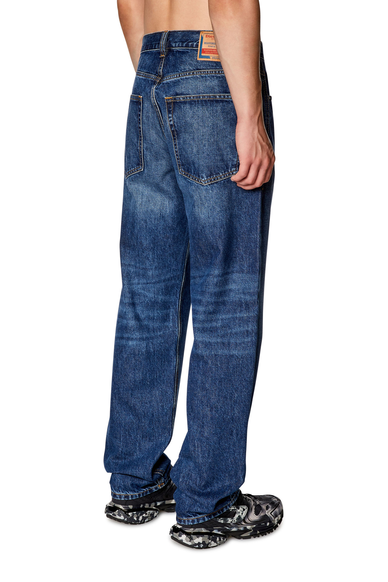 Shop Diesel 2010 D-macs Straight-leg Jeans In Blue