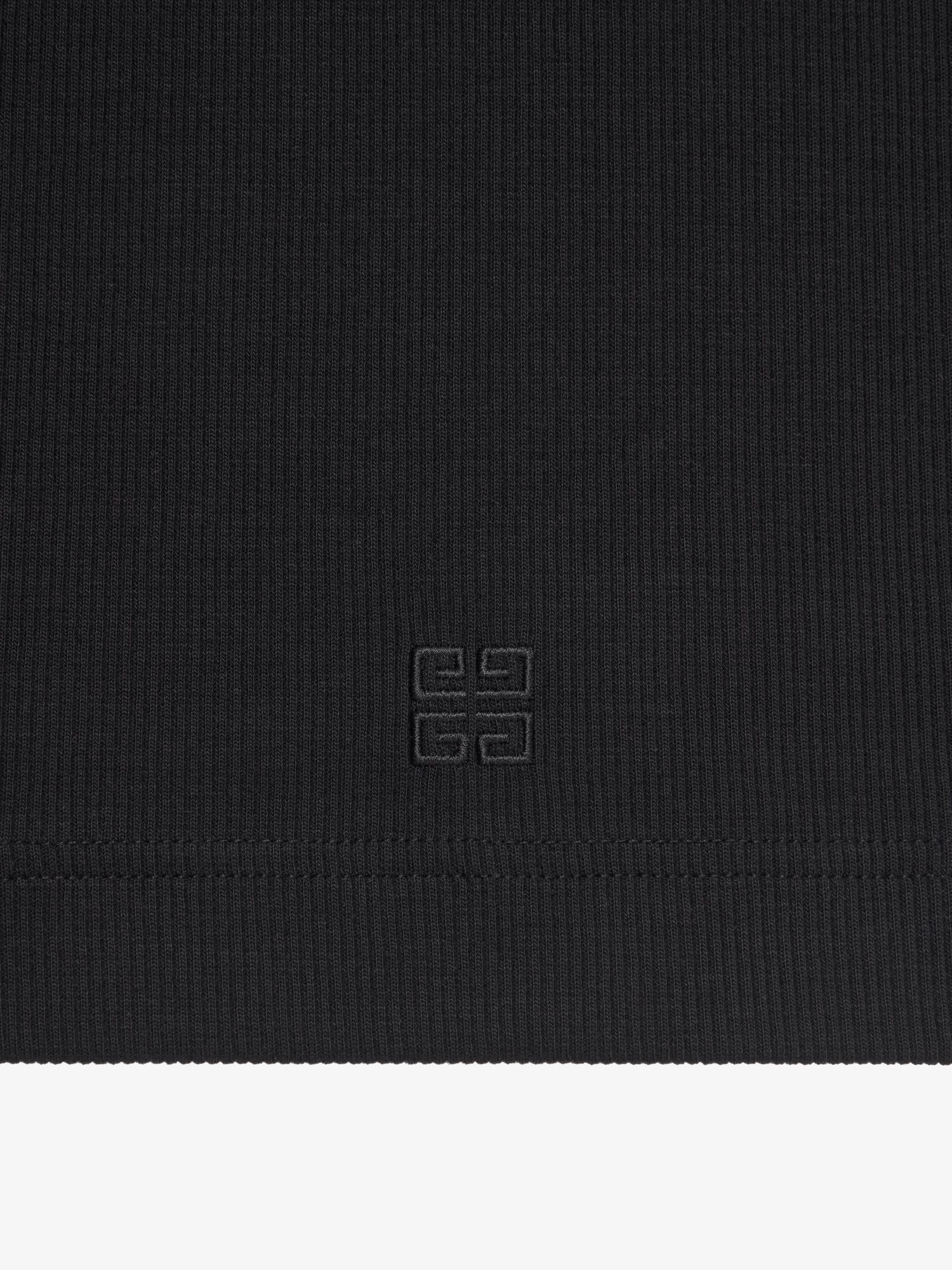 Givenchy Fine-ribbed Tank Top In Black