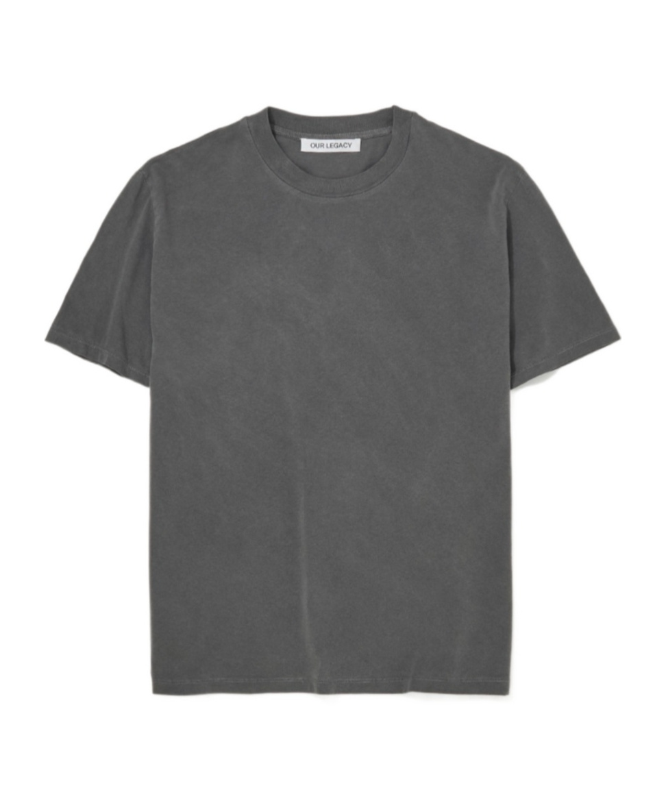 Our Legacy Gray Box T-shirt In Black