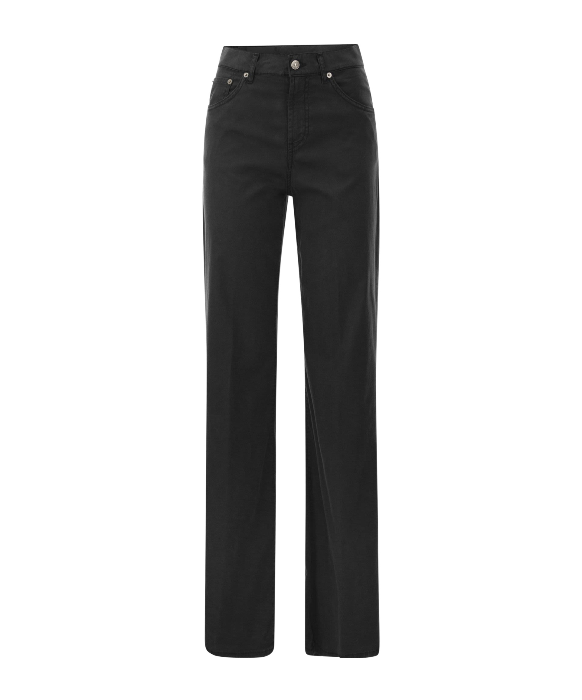 Dondup Amber - Wide-leg Jeans In Black