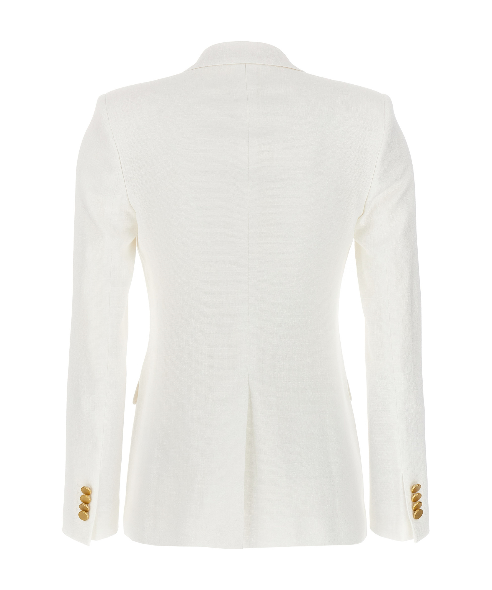 Tagliatore Lapel Long-sleeved Suit Coat In White