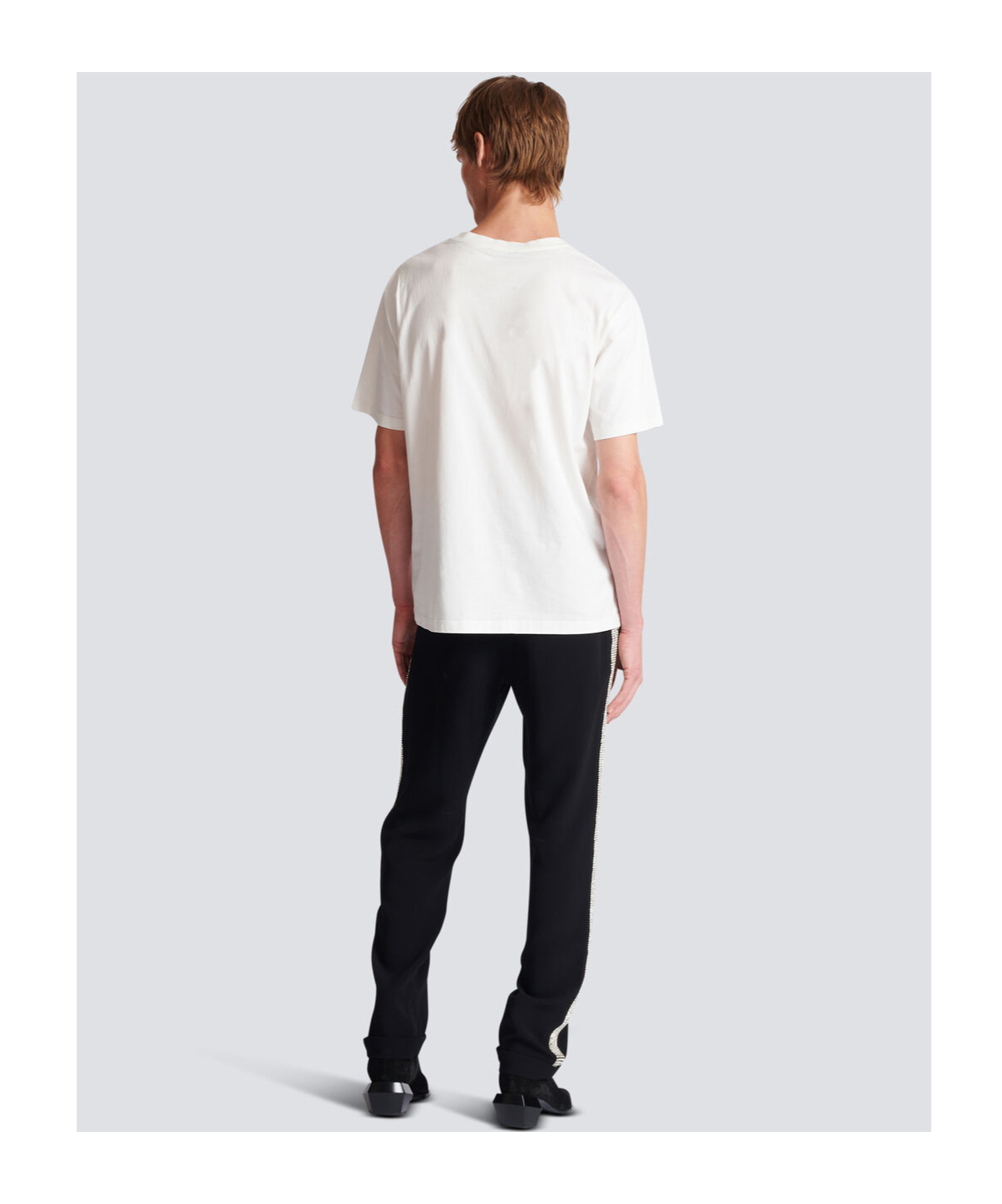 Balmain Logo-print Cotton T-shirt In White