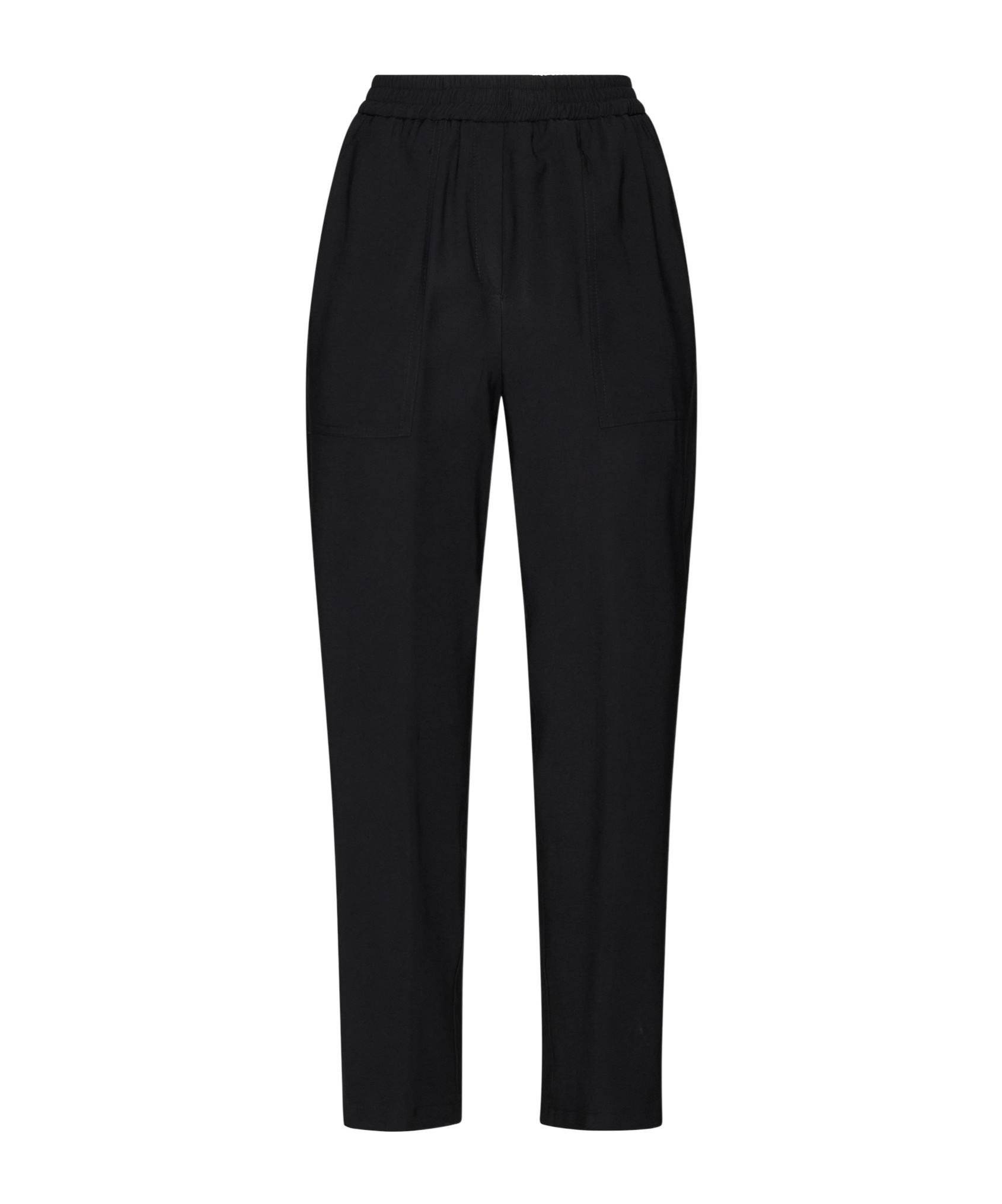 Kaos Elastic Waist Casual Pants In Black