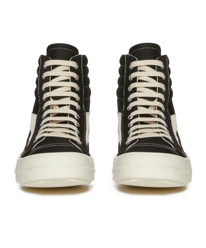 Shop Rick Owens Drkshdw High-top Lace-up Sneakers In Black