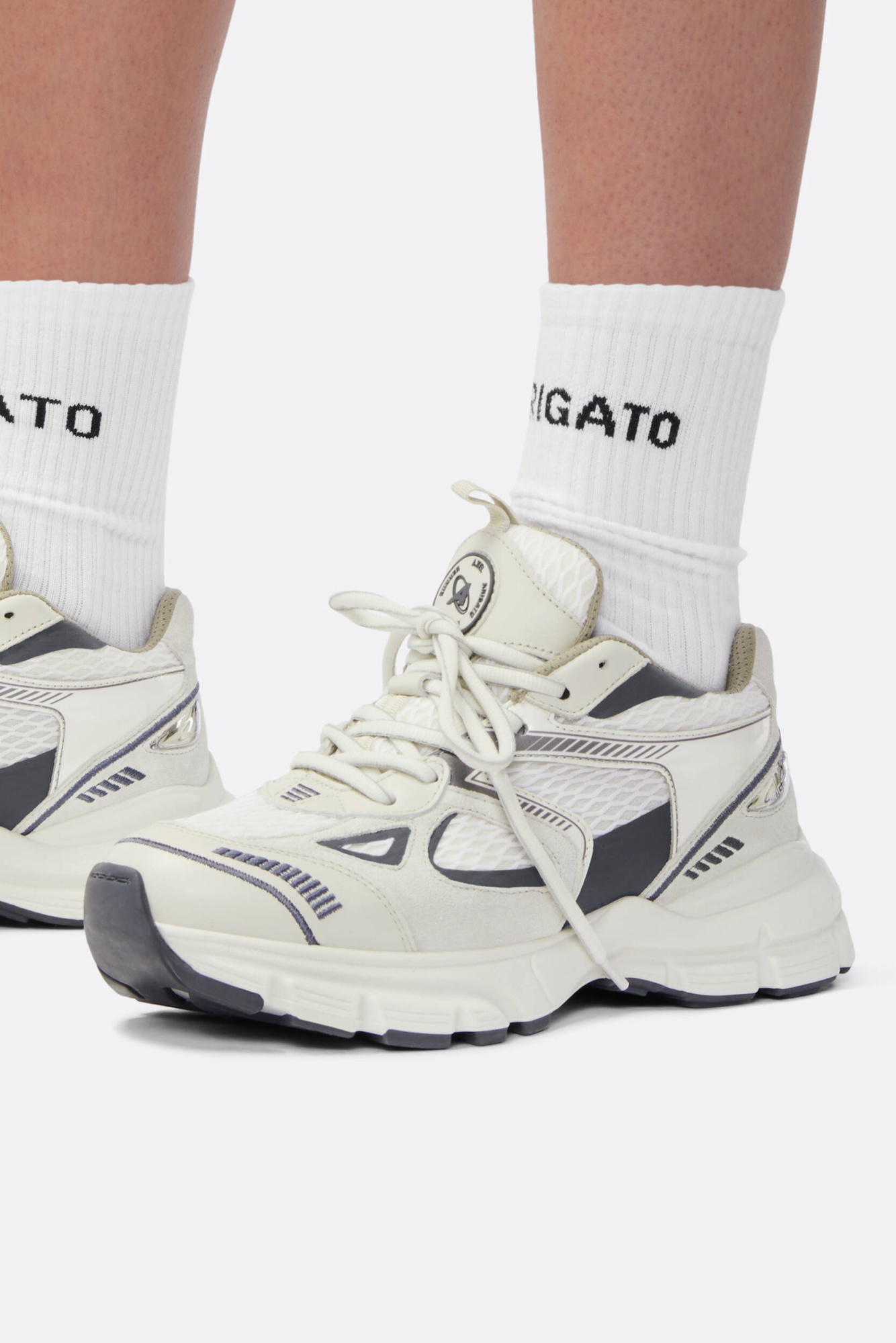 Axel Arigato Marathon Runner Panelled Sneakers In White