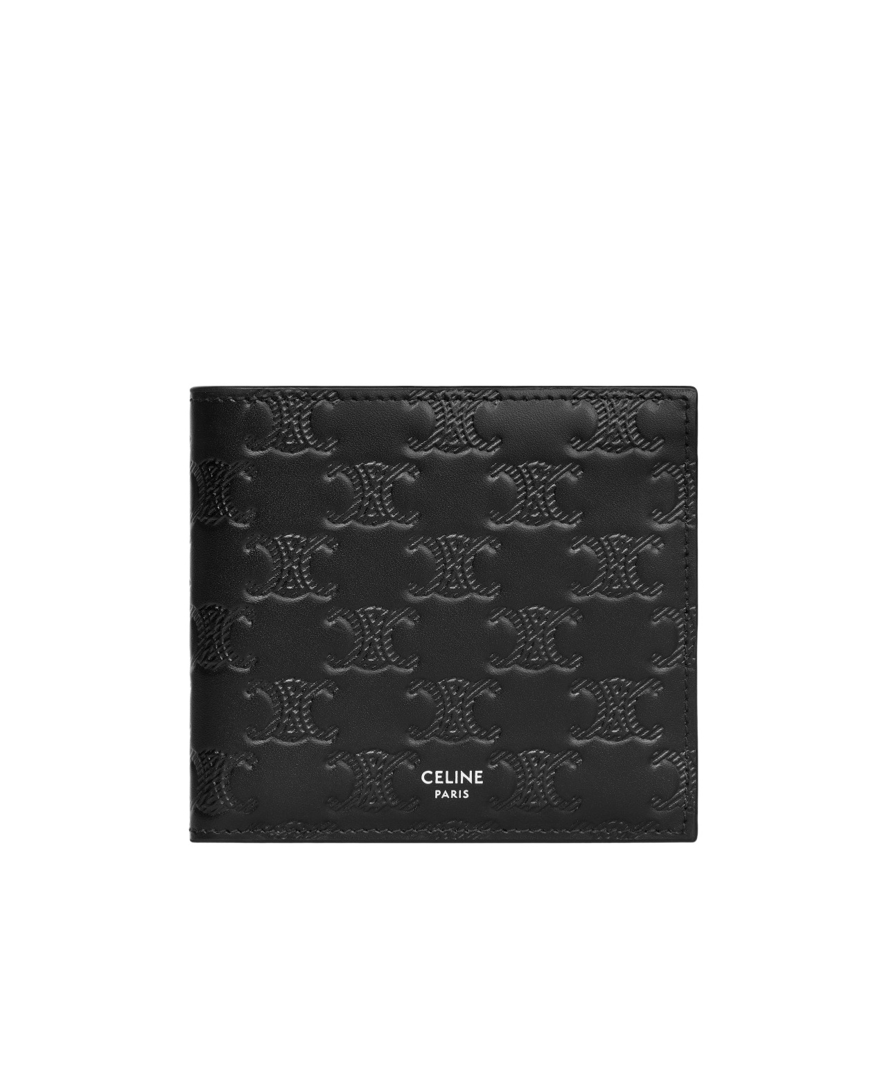 Celine Double-folded Wallet In Black