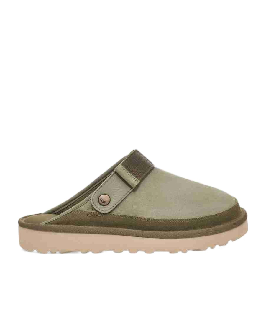 Ugg Goldencoast Suede Clogs In Nude