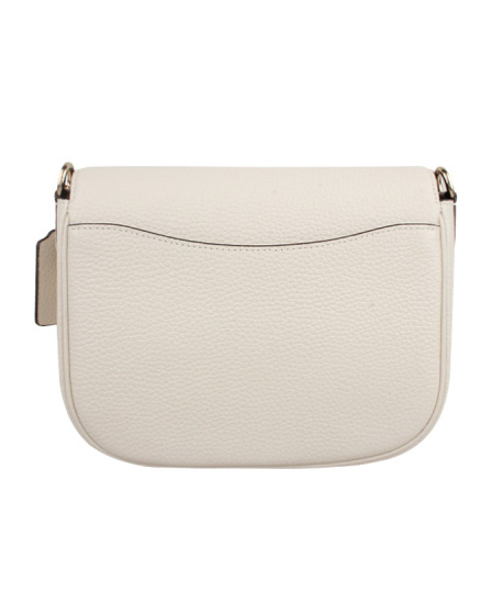 Coach Amelia Saddle Shoulder Bag In White