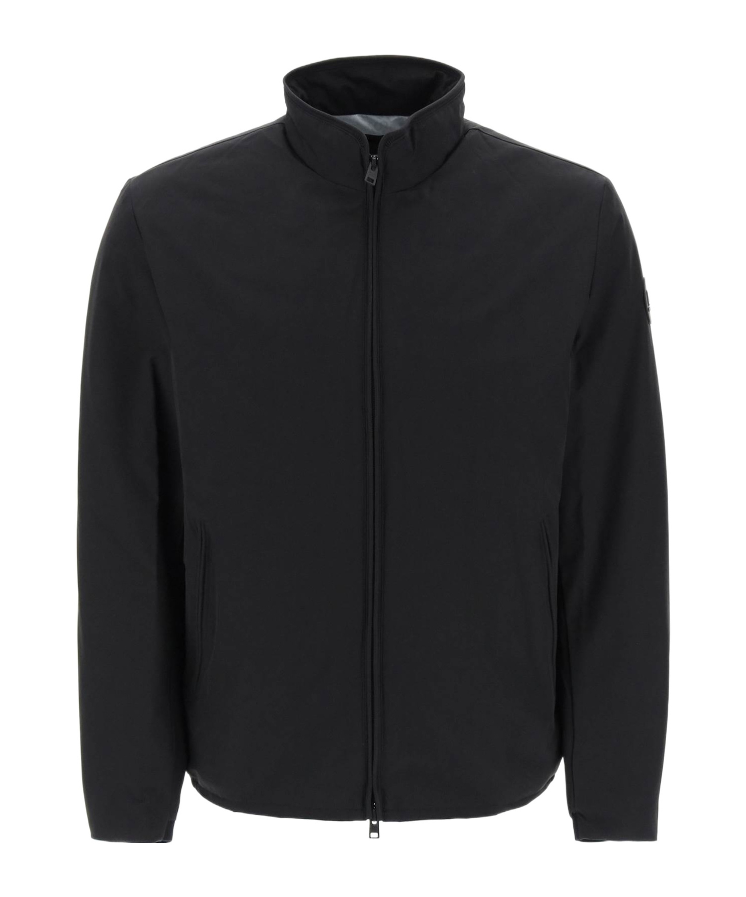 Woolrich Sailing Windbreaker Jacket In Black