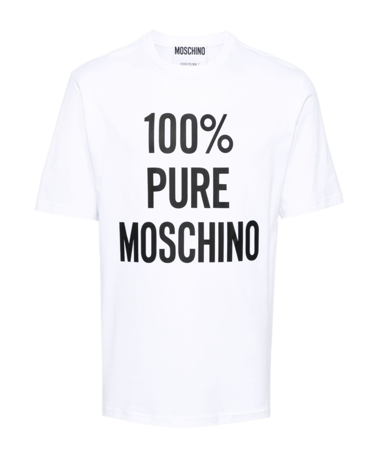 Moschino Versatile Crew Neck T-shirt In White
