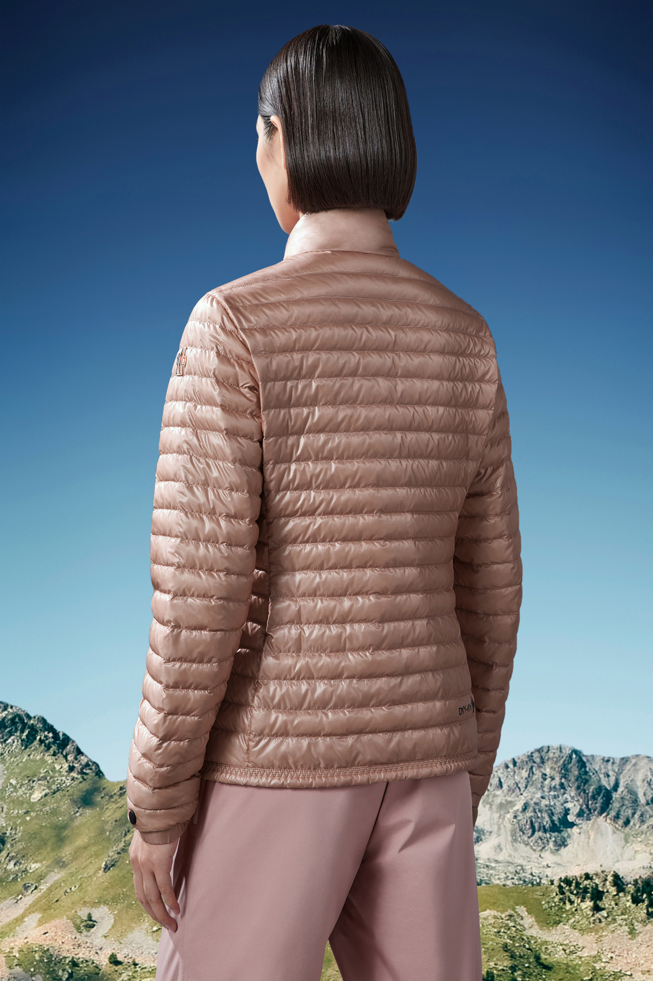 Shop Moncler Pontaix Short Down Jacket In Pink