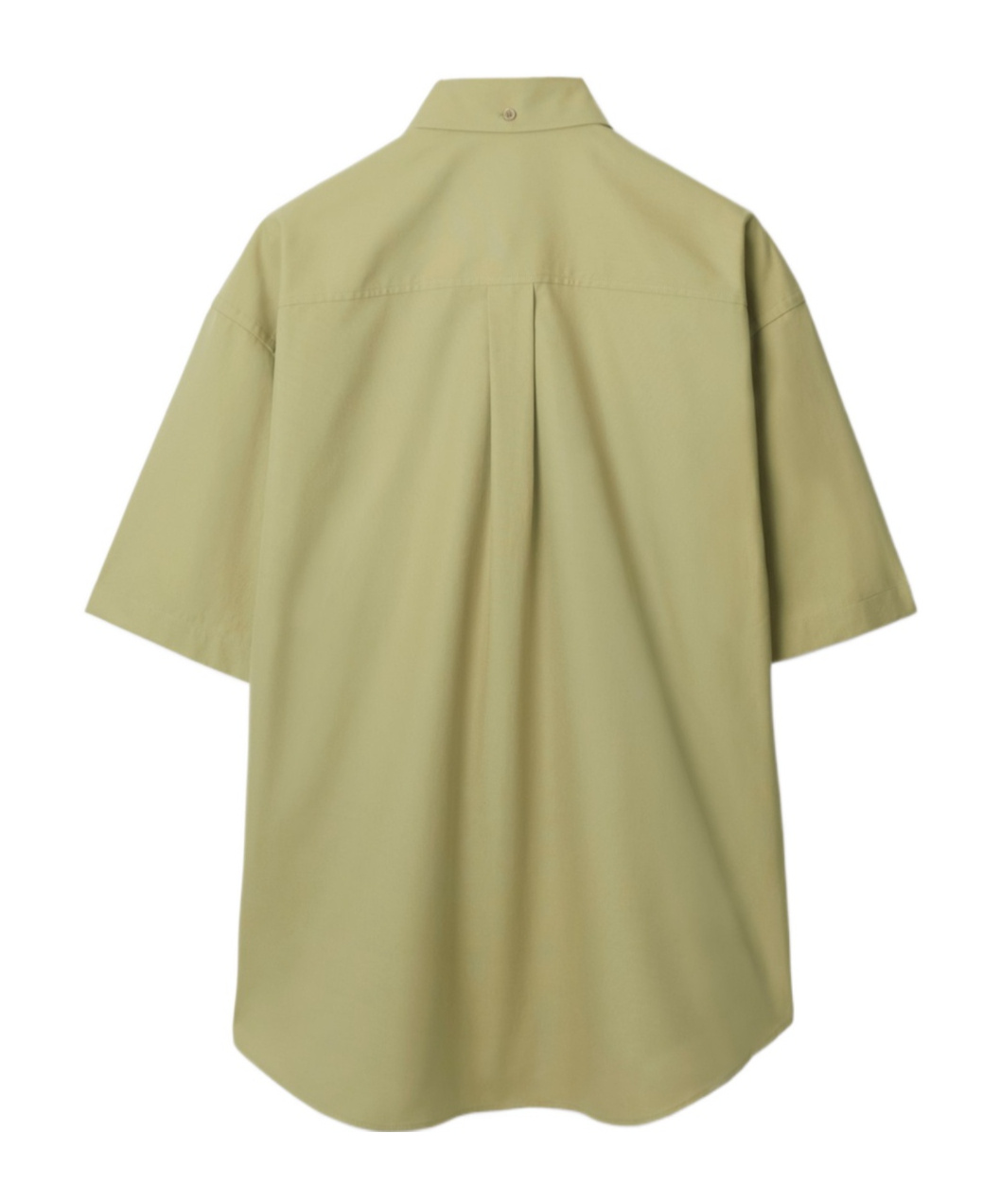 Burberry Logo-embroidered Poplin Shirt In Nude