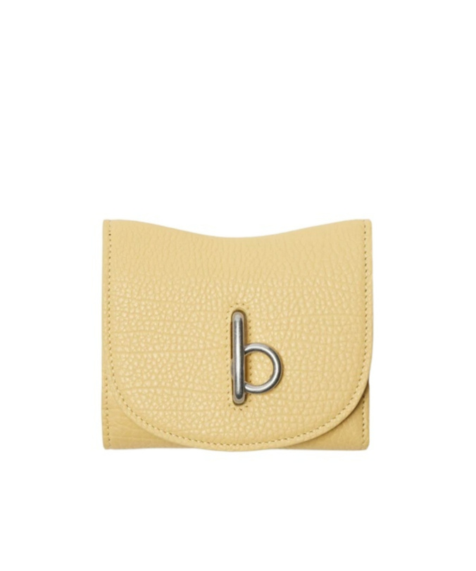 Burberry Rocking Horse Leather Wallet In Nude