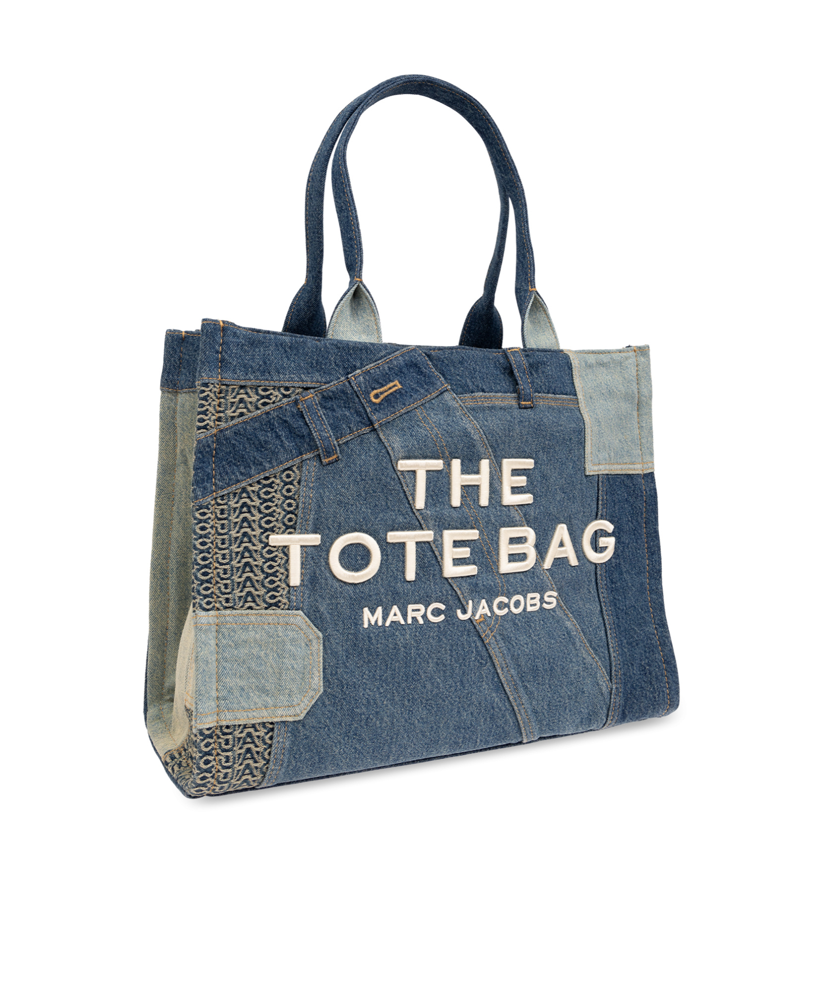 Marc Jacobs The Large Denim Tote Bag In Blue