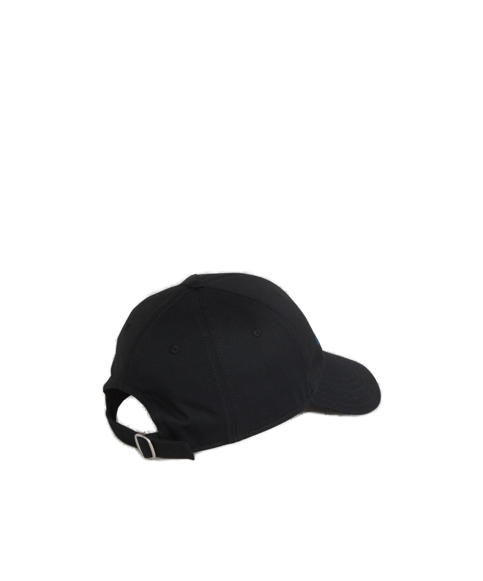 Off-white Solid Color Cap With Contrasting Logo In Black