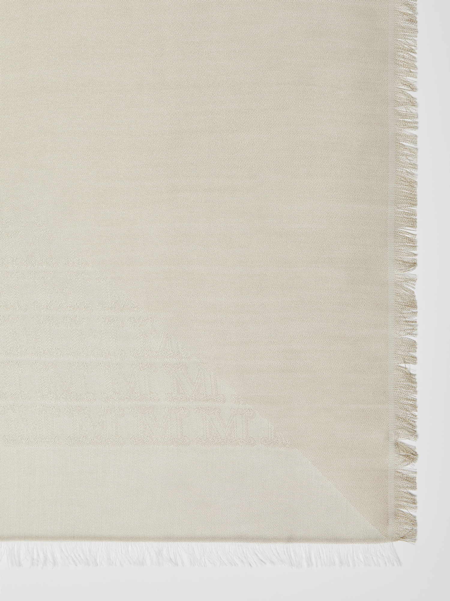 Max Mara Jacquard Scarf In White
