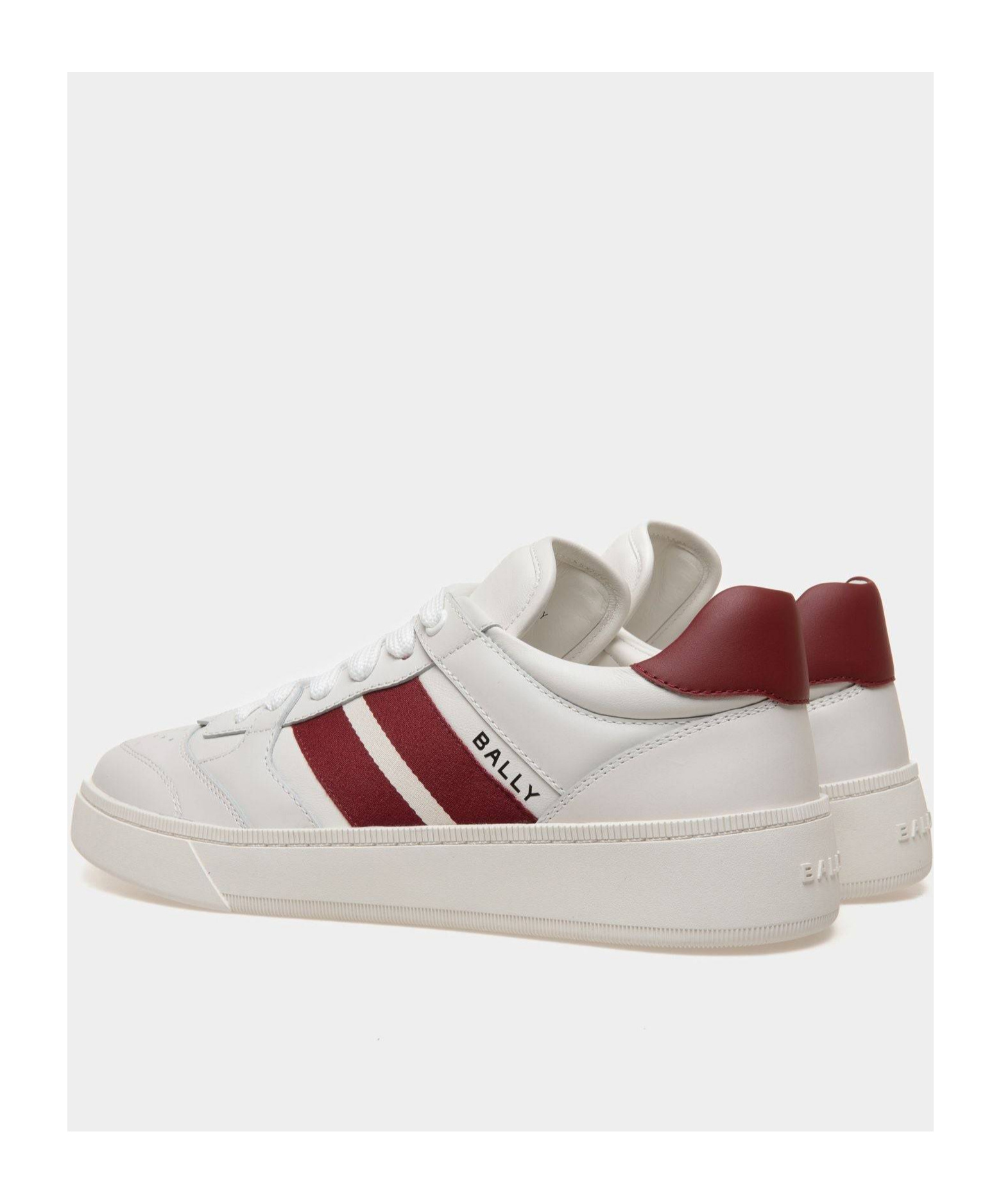 Shop Bally Tie Low Upper Board Shoes In White