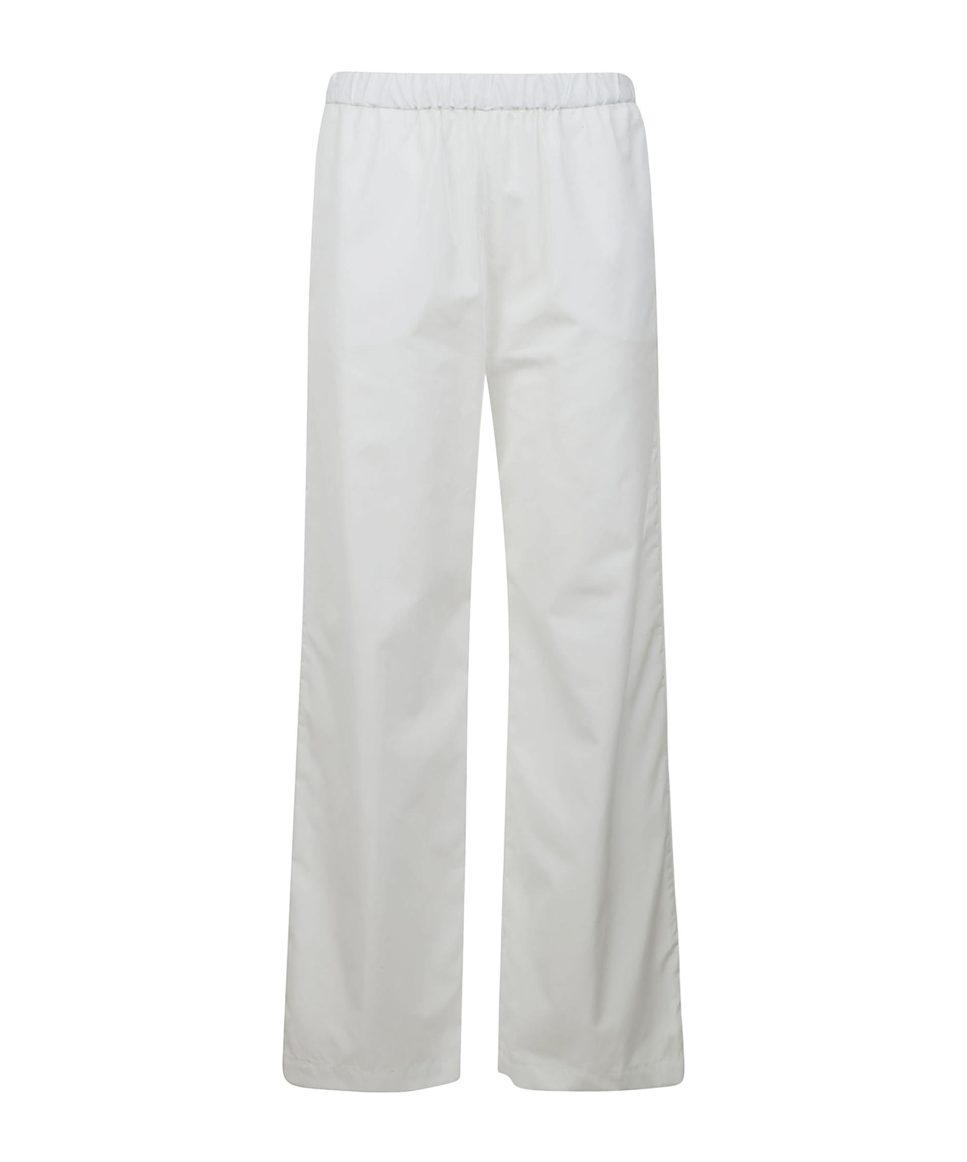 Aspesi Stretch Waist Plain Trousers In White