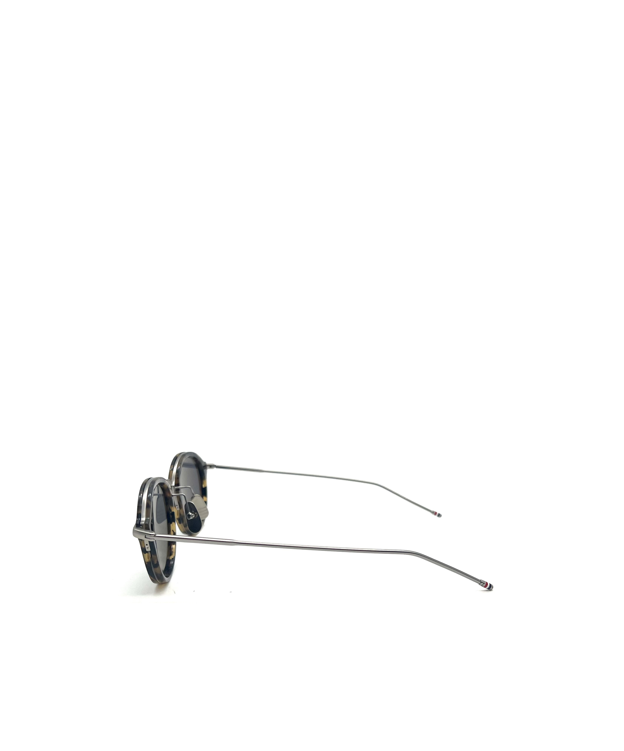 Thom Browne Tortoiseshell Round-frame Sunglasses In Gray
