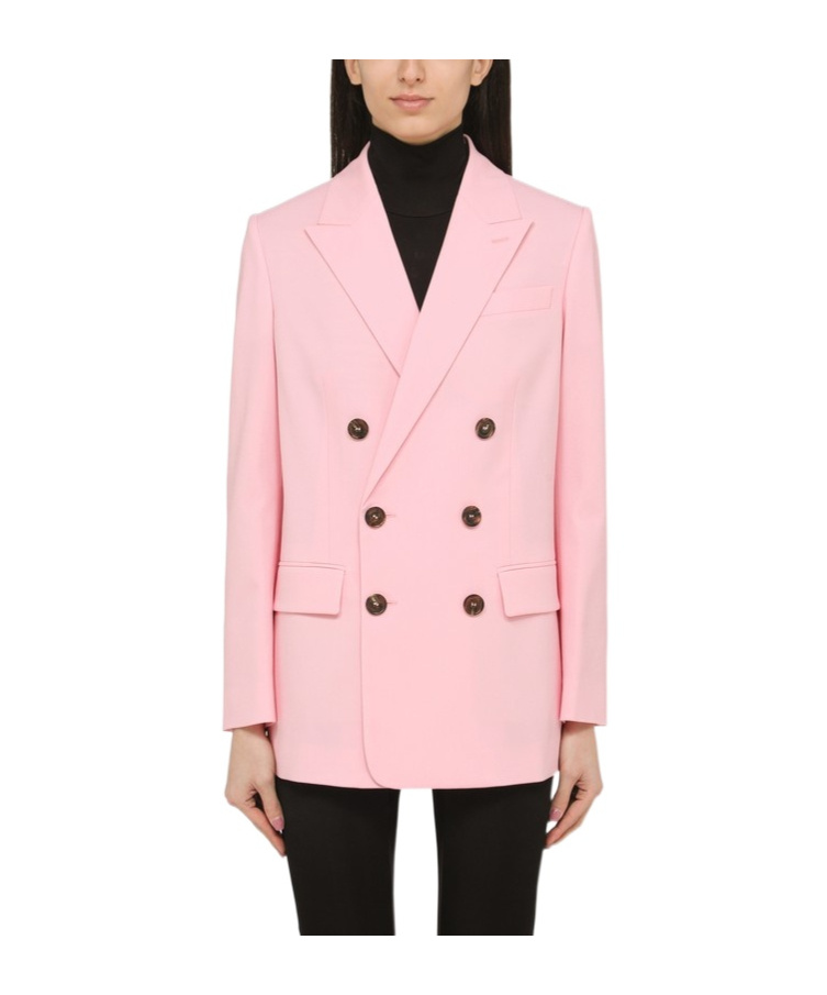 Dsquared2 Pink Double-breasted Jacket In Pink